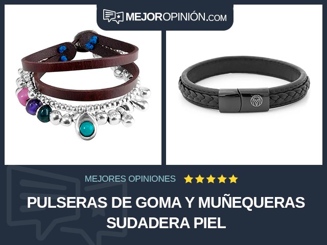 Pulseras de goma y muñequeras sudadera Piel