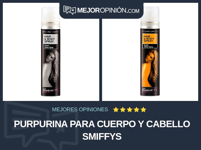 Purpurina para cuerpo y cabello Smiffys