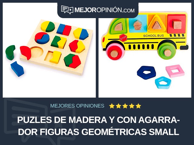 Puzles de madera y con agarrador Figuras geométricas small foot