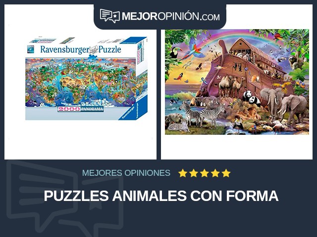 Puzzles Animales Con forma