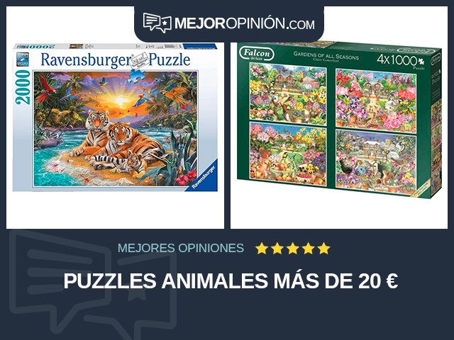 Puzzles Animales Más de 20 €
