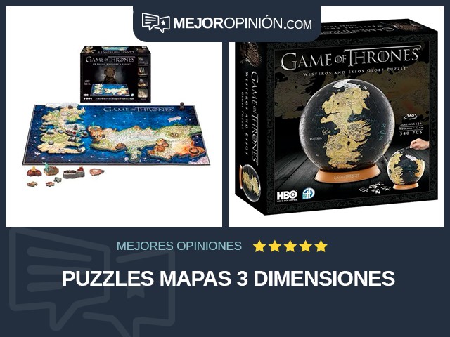 Puzzles Mapas 3 dimensiones
