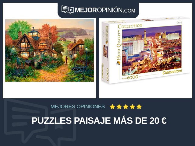 Puzzles Paisaje Más de 20 €