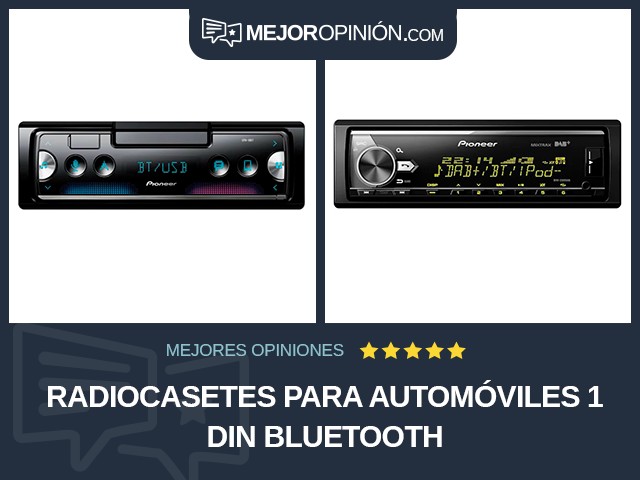 Radiocasetes para automóviles 1 DIN Bluetooth