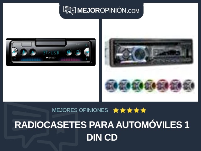 Radiocasetes para automóviles 1 DIN CD
