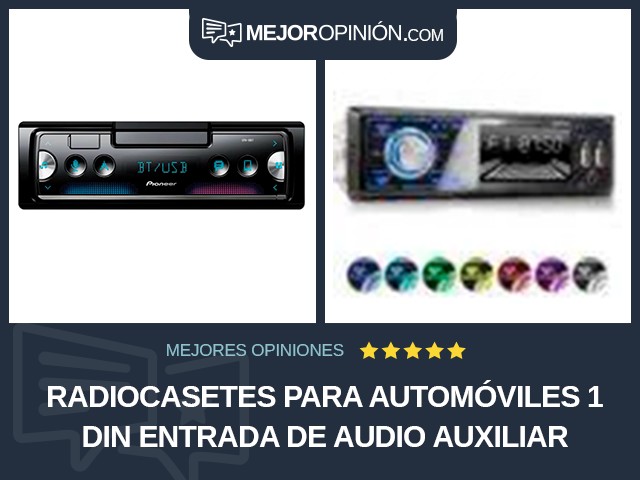 Radiocasetes para automóviles 1 DIN Entrada de audio auxiliar
