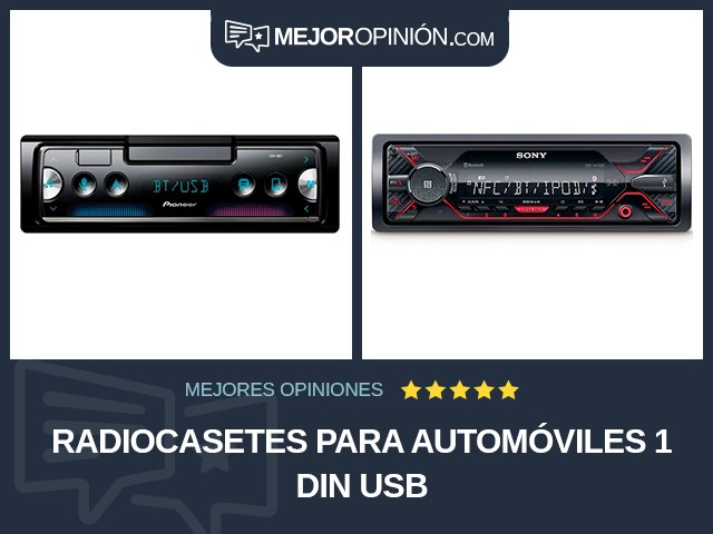 Radiocasetes para automóviles 1 DIN USB