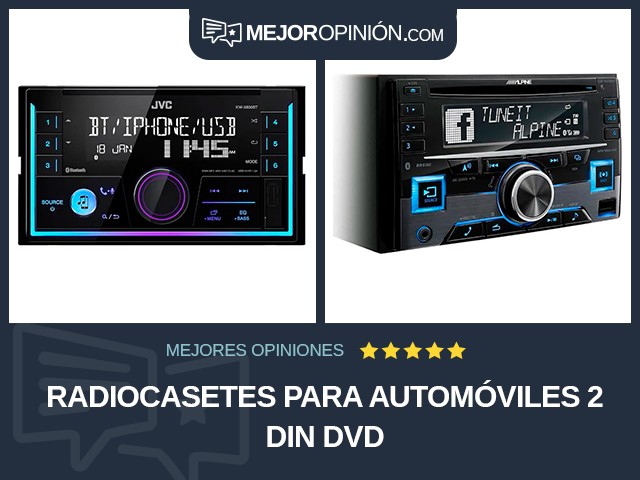 Radiocasetes para automóviles 2 DIN DVD