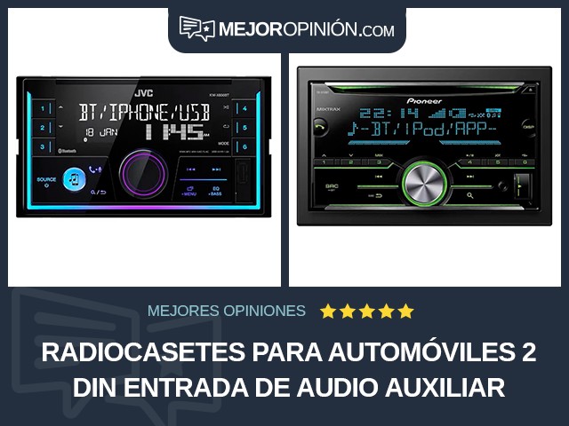 Radiocasetes para automóviles 2 DIN Entrada de audio auxiliar