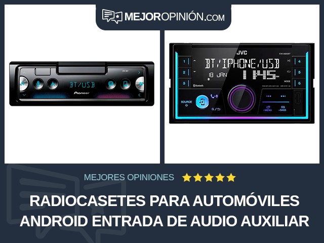 Radiocasetes para automóviles Android Entrada de audio auxiliar