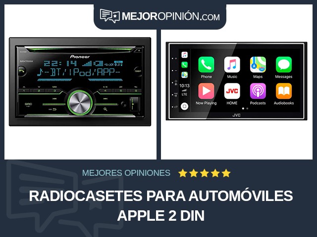 Radiocasetes para automóviles Apple 2 DIN