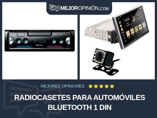 Radiocasetes para automóviles Bluetooth 1 DIN