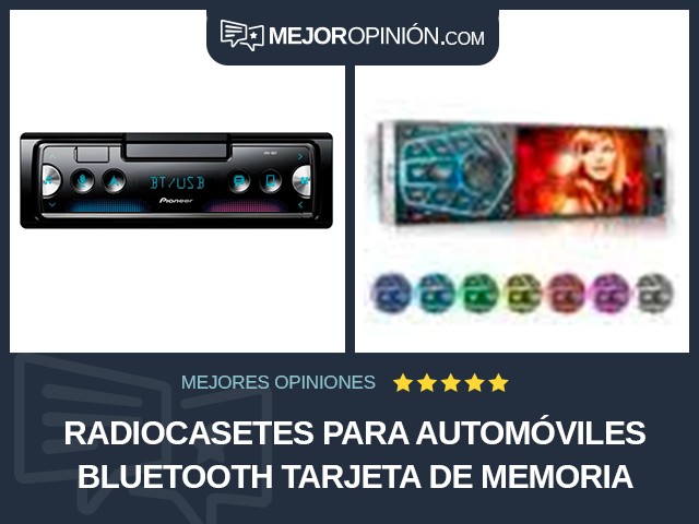 Radiocasetes para automóviles Bluetooth Tarjeta de memoria flash