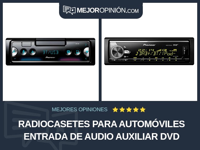 Radiocasetes para automóviles Entrada de audio auxiliar DVD