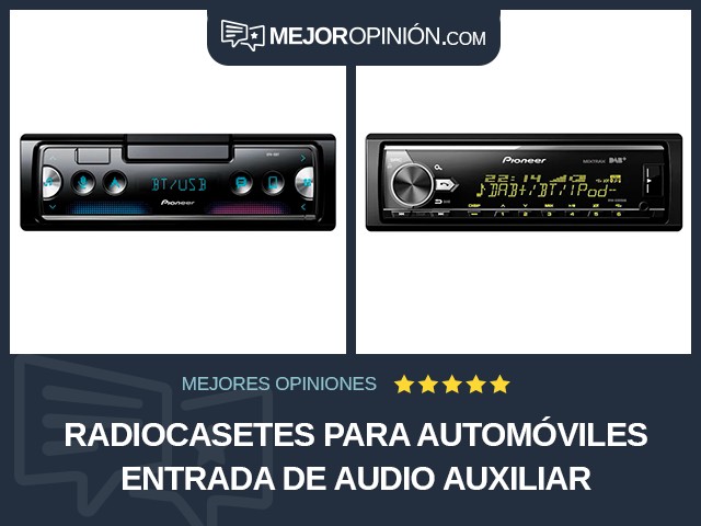 Radiocasetes para automóviles Entrada de audio auxiliar