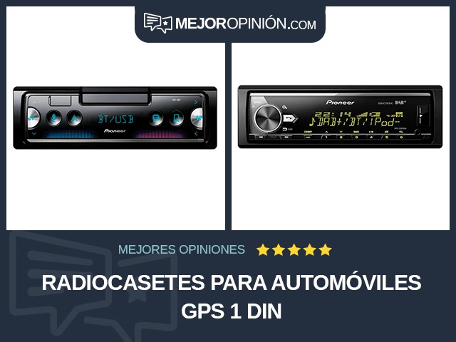 Radiocasetes para automóviles GPS 1 DIN