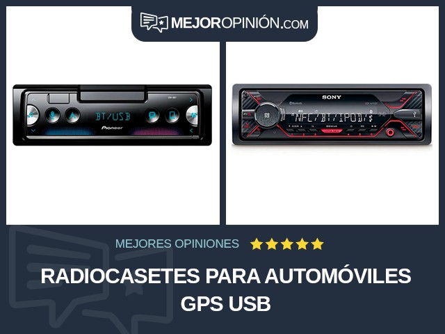 Radiocasetes para automóviles GPS USB