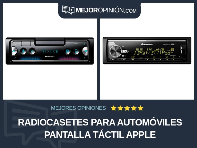 Radiocasetes para automóviles Pantalla táctil Apple