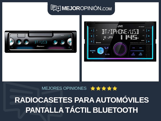 Radiocasetes para automóviles Pantalla táctil Bluetooth