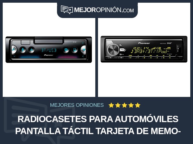 Radiocasetes para automóviles Pantalla táctil Tarjeta de memoria flash