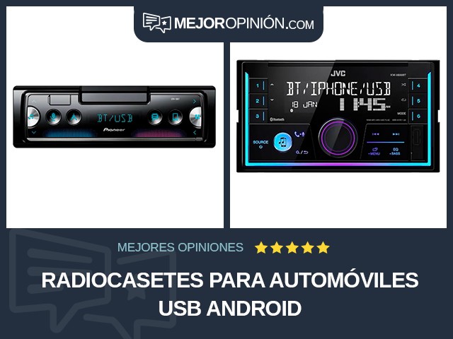 Radiocasetes para automóviles USB Android