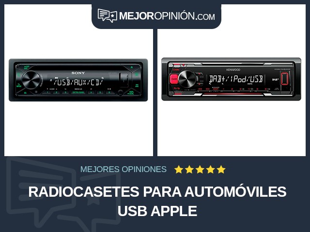 Radiocasetes para automóviles USB Apple