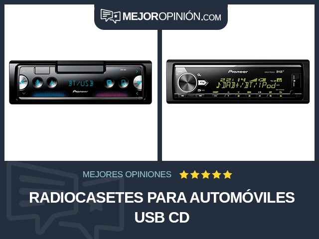 Radiocasetes para automóviles USB CD