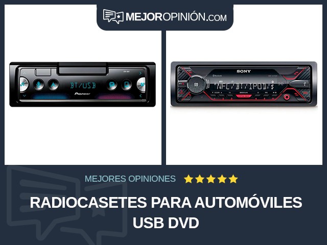 Radiocasetes para automóviles USB DVD