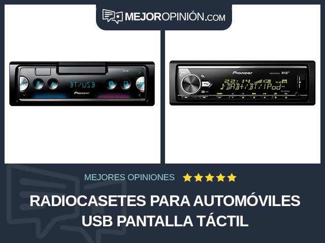 Radiocasetes para automóviles USB Pantalla táctil
