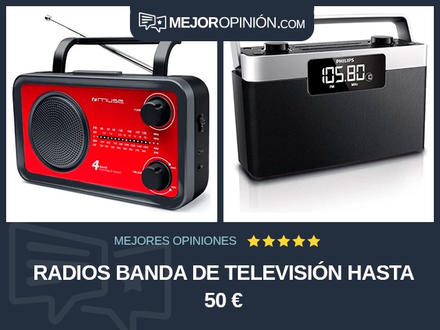 Radios Banda de televisión Hasta 50 €