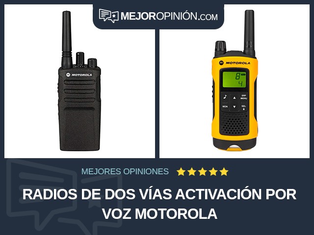 Radios de dos vías Activación por voz Motorola