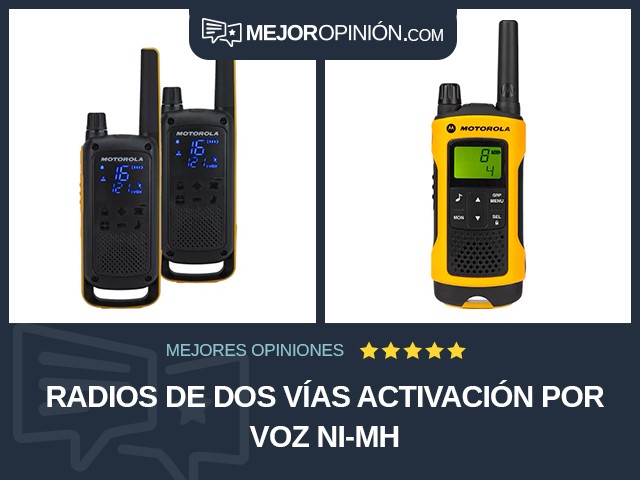 Radios de dos vías Activación por voz Ni-MH