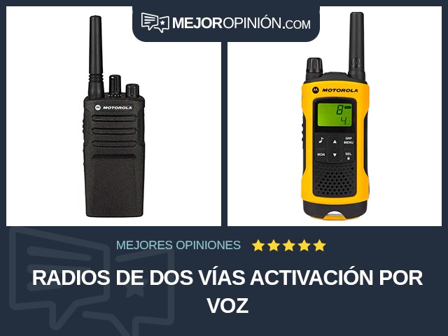 Radios de dos vías Activación por voz