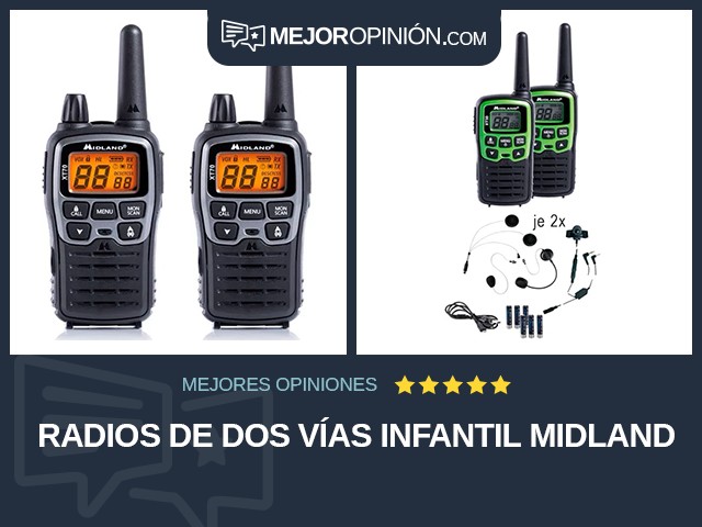 Radios de dos vías Infantil Midland