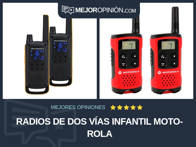 Radios de dos vías Infantil Motorola