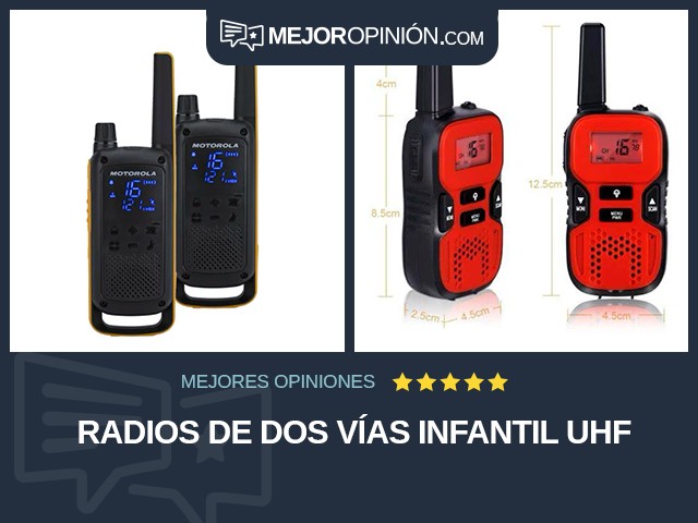 Radios de dos vías Infantil UHF