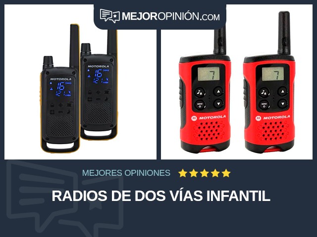 Radios de dos vías Infantil