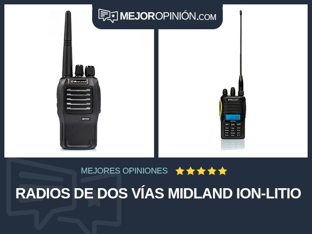 Radios de dos vías Midland Ion-litio