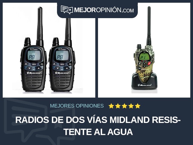 Radios de dos vías Midland Resistente al agua