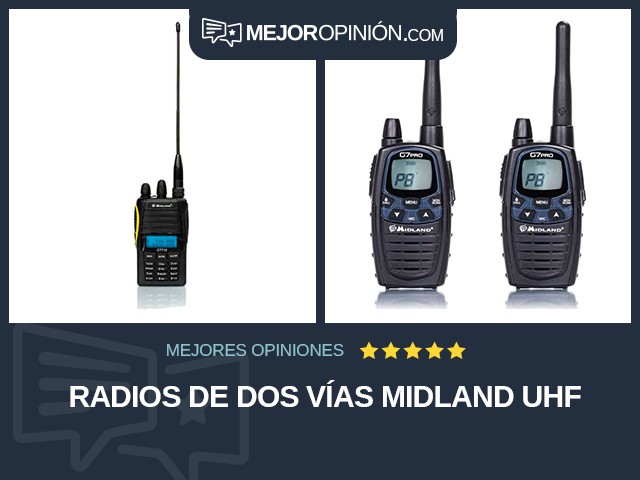 Radios de dos vías Midland UHF