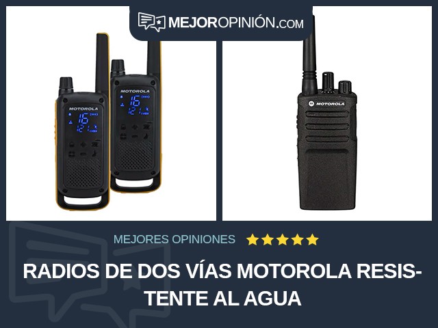 Radios de dos vías Motorola Resistente al agua
