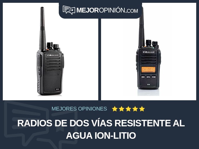 Radios de dos vías Resistente al agua Ion-litio