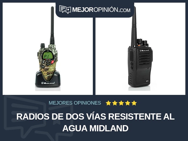 Radios de dos vías Resistente al agua Midland