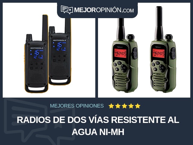 Radios de dos vías Resistente al agua Ni-MH