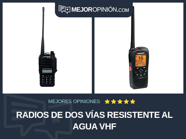 Radios de dos vías Resistente al agua VHF