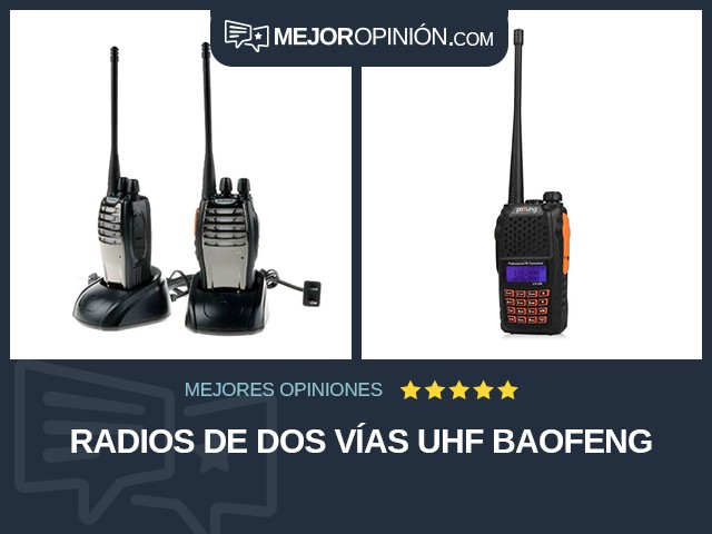Radios de dos vías UHF Baofeng