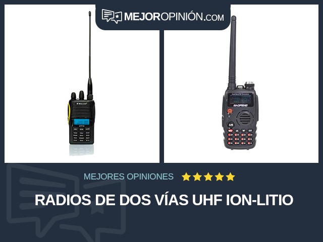 Radios de dos vías UHF Ion-litio