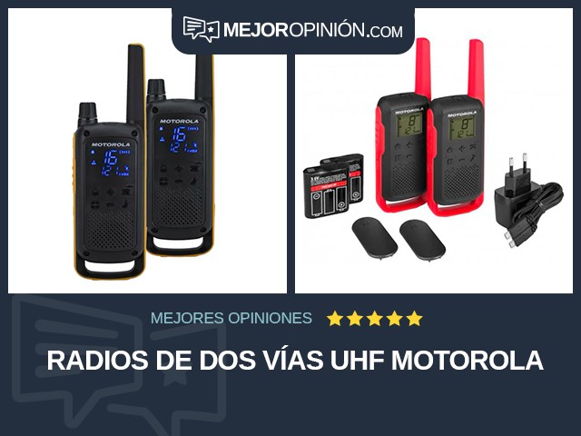 Radios de dos vías UHF Motorola