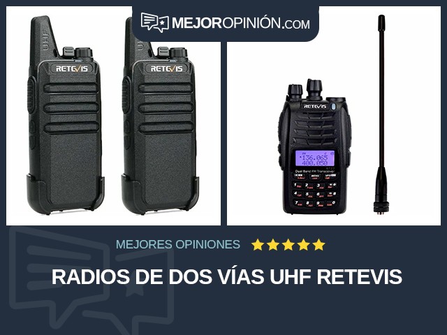 Radios de dos vías UHF Retevis