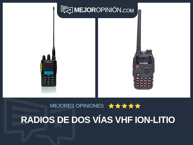 Radios de dos vías VHF Ion-litio